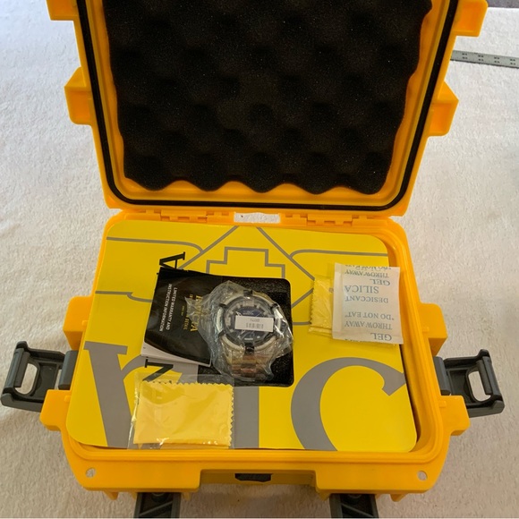 Silver and Black Watch in Yellow Case invicta limited. SKU 2112